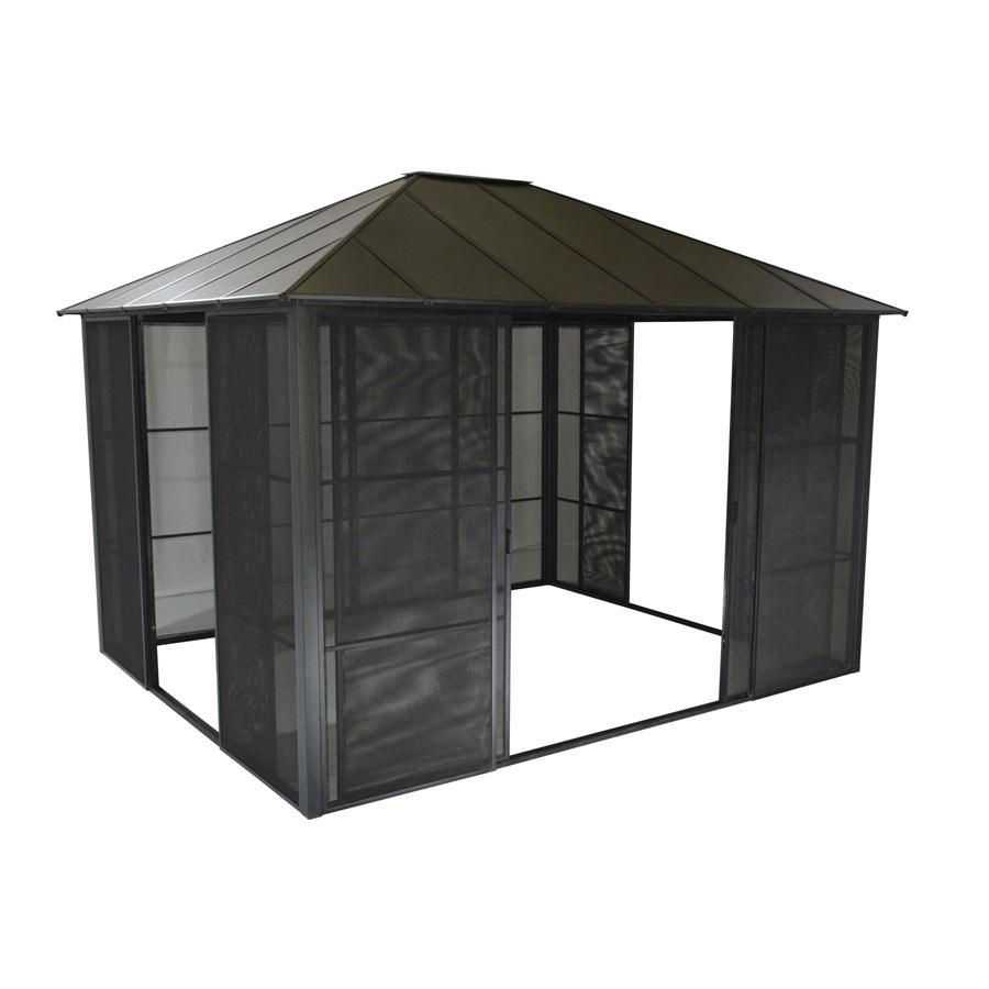 F. Corriveau International - Gazebo Netherlands, 10' x 12', Cadre en Aluminium avec Antirouille - Simple Boutique