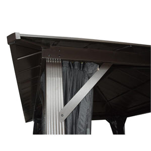 F. Corriveau International Gazebo Seoul 10'x10' avec toit en Acier Galvanisé - Simple Boutique