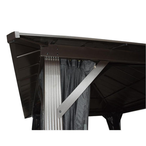 F. Corriveau International Gazebo Seoul 10'x10' avec toit en Acier Galvanisé