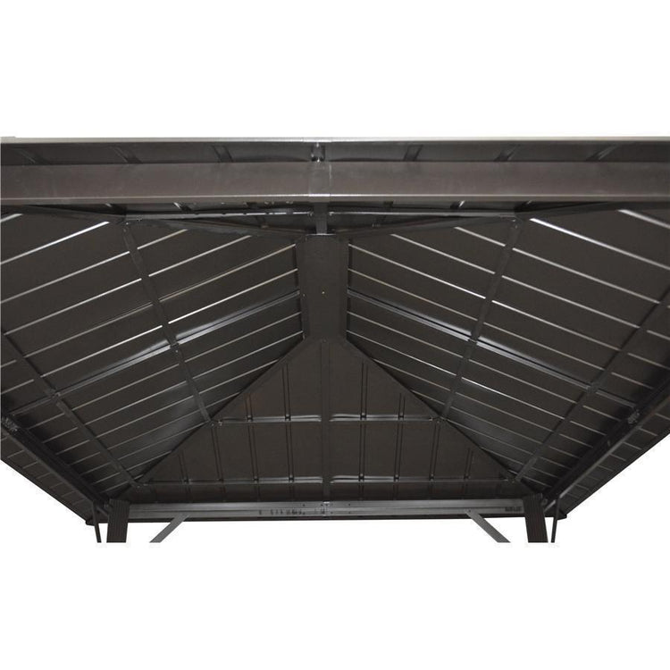 F. Corriveau International Gazebo Seoul 10'x10' avec toit en Acier Galvanisé - Simple Boutique