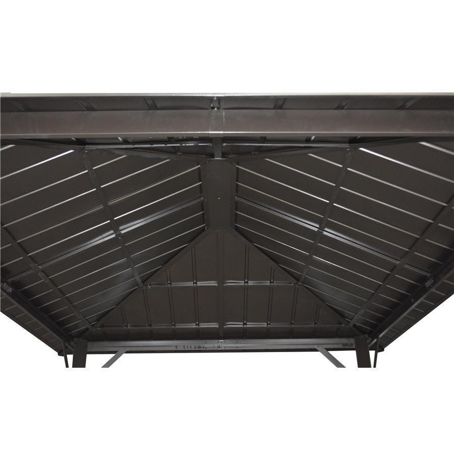 F. Corriveau International Gazebo Seoul 10'x10' avec toit en Acier Galvanisé - Simple Boutique