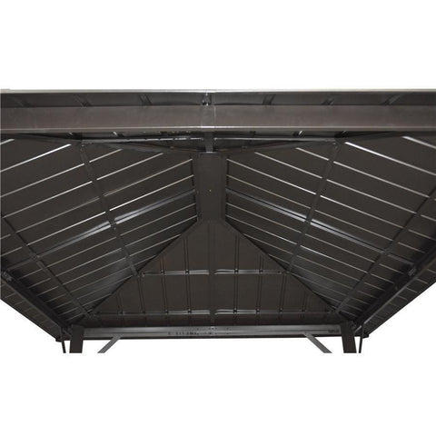 F. Corriveau International Gazebo Seoul 10'x10' avec toit en Acier Galvanisé