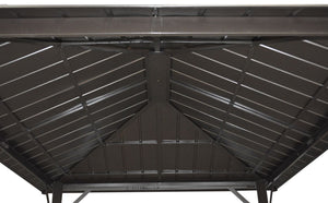 F. Corriveau International Gazebo Seoul 10'x12' avec toit en Acier Galvanisé - Simple Boutique