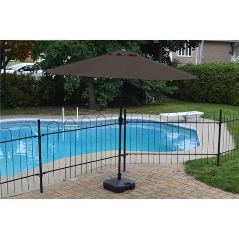 F. Corriveau International Parasol en toile octogonal  8,5' Choco