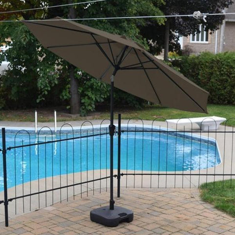 F. Corriveau International Parasol en toile octogonal  8,5' Choco