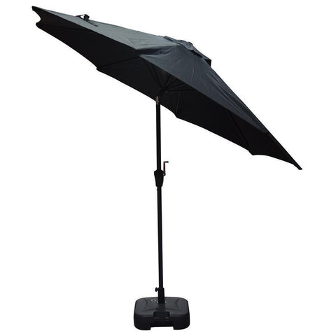 F. Corriveau International Parasol en toile octogonal  8,5' Noir