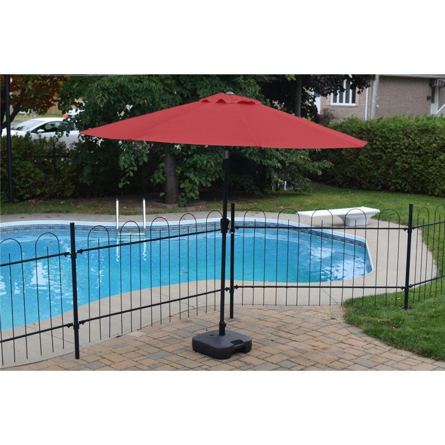 F. Corriveau International Parasol en toile octogonal 8,5' Rouge - Simple Boutique