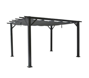 F. Corriveau International Pergola Marina 10'x12' en Aluminium avec toile rétractable - Simple Boutique