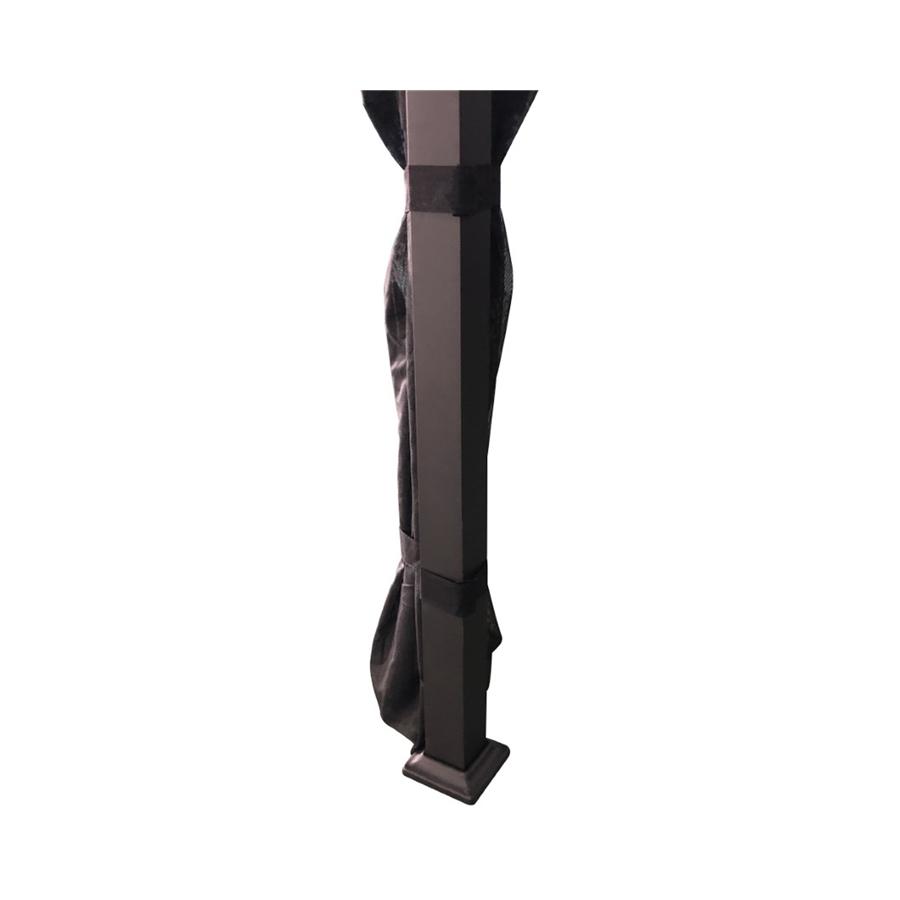 F. Corriveau International - Rideau pour Gazebo 10' x 12' , Résistant à l'eau, Noir - Simple Boutique