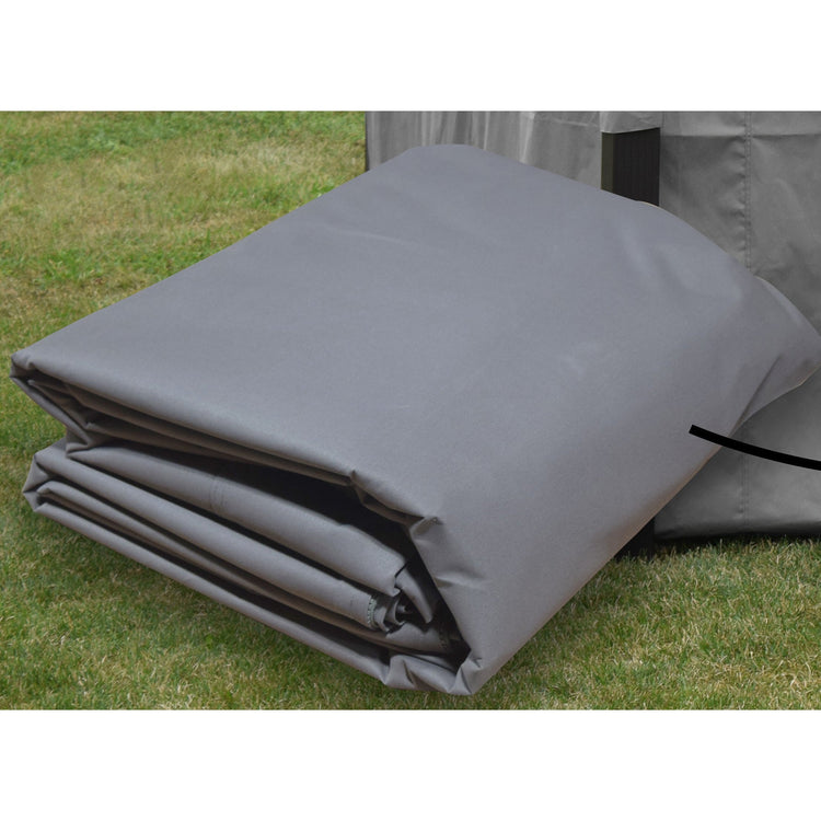 F. Corriveau International - Rideau pour Gazebo 10' x 14' , Résistant à l'eau, Gris - Simple Boutique