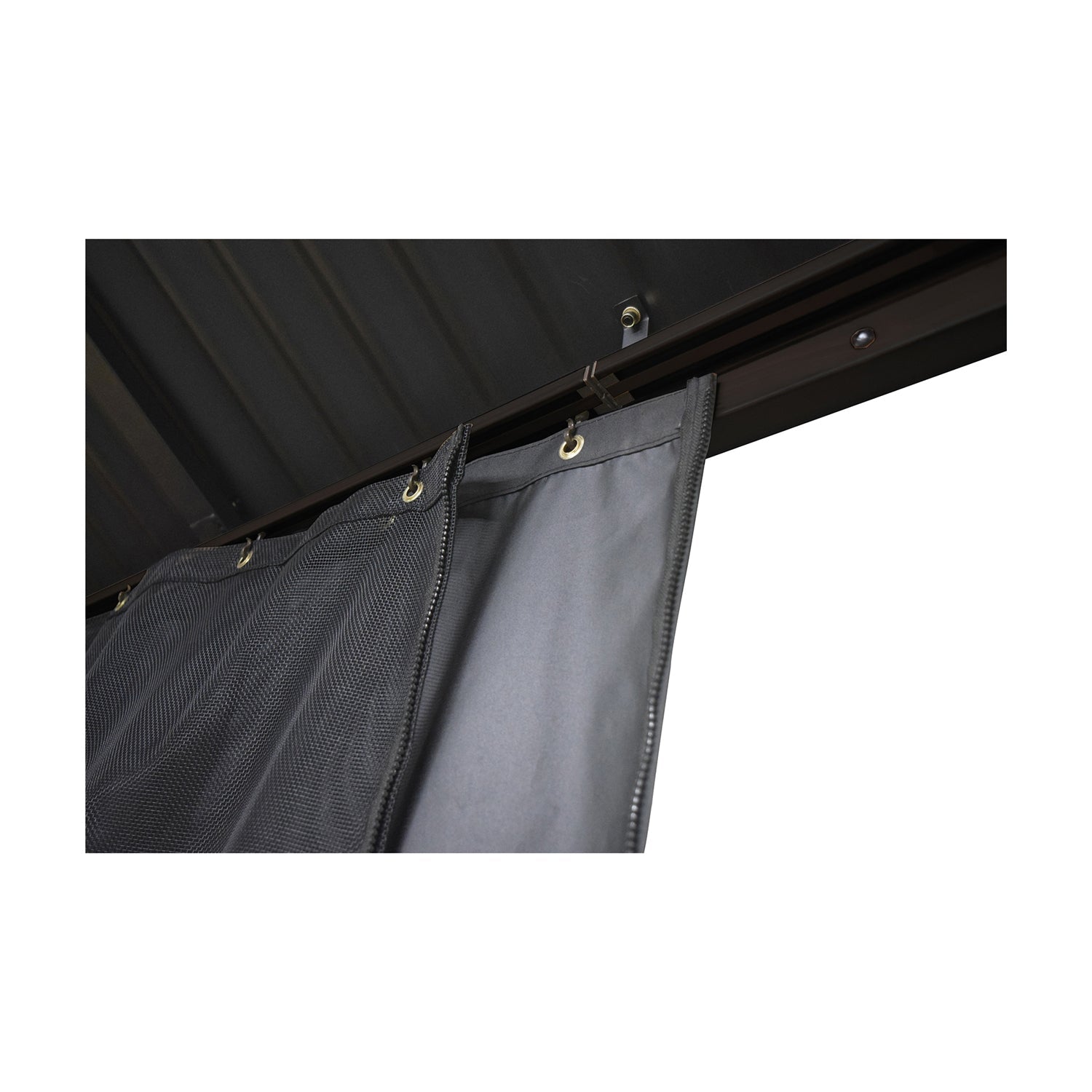 F. Corriveau International - Rideau pour Gazebo 12' x 16' , Résistant à l'eau, Noir - Simple Boutique