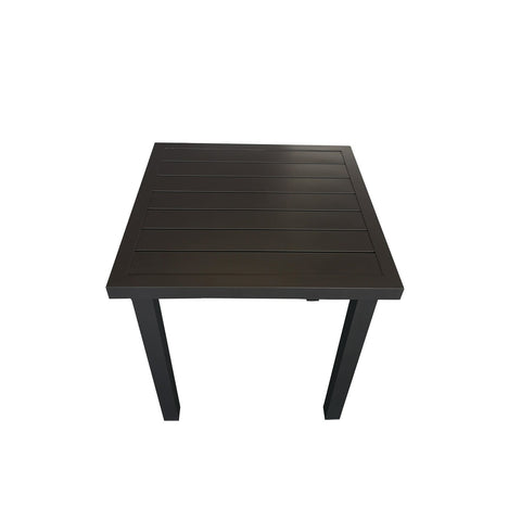 F. Corriveau International - Table Bistro, 28'' x 28'', Cadre en Aluminium, Pour Usage Extérieur, Noir