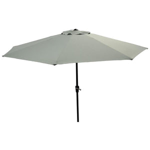 F.Corriveau International - Parasol Octogonal 8,5' Toit En Tissu Gris - Simple Boutique