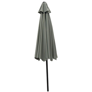 F.Corriveau International - Parasol Octogonal 8,5' Toit En Tissu Gris - Simple Boutique