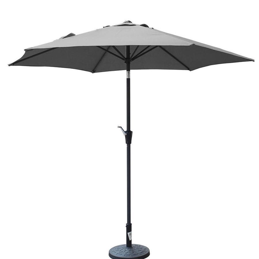 F.Corriveau International - Parasol Octogonal 8,5' Toit En Tissu Gris - Simple Boutique