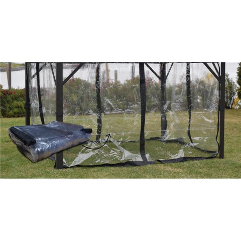 F.Corriveau International - Rideau Clair/ Mica pour Gazebo 10' x 10', Transparent