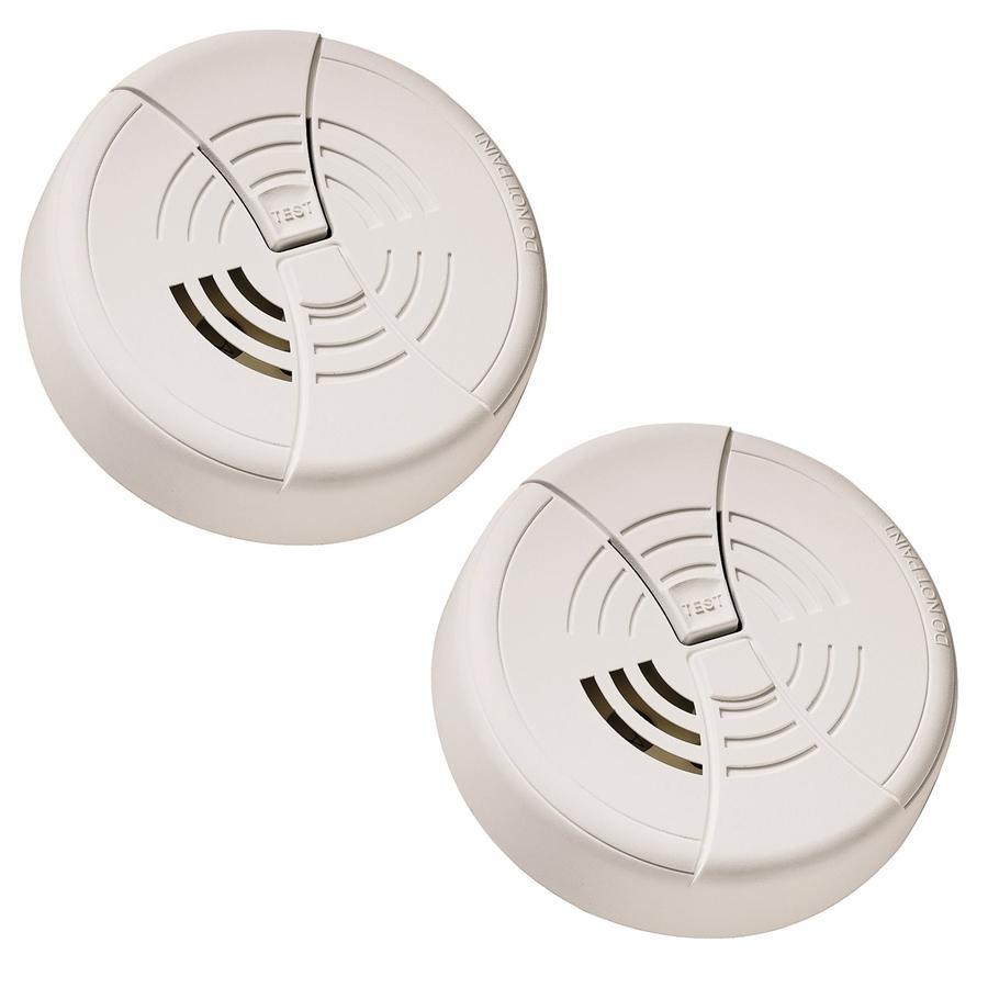 First Alert - Avertisseurs de Fumée de Base, Fonctionne à Piles, Ensemble de 2, Blanc - Simple Boutique