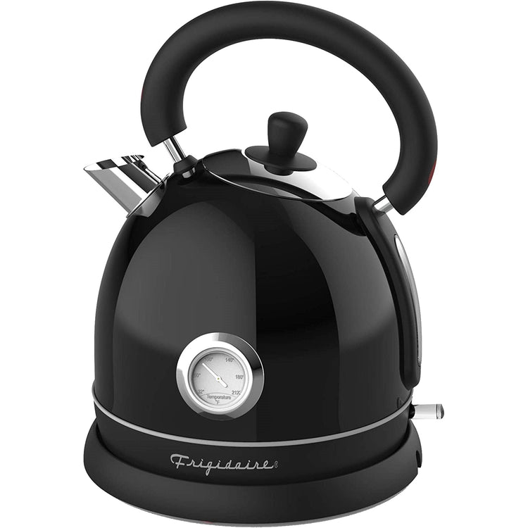 Frigidaire - Bouillioire Électrique en Acier Inoxydable, Capacité de 1.8 Litre, Style Rétro, Noir - Simple Boutique