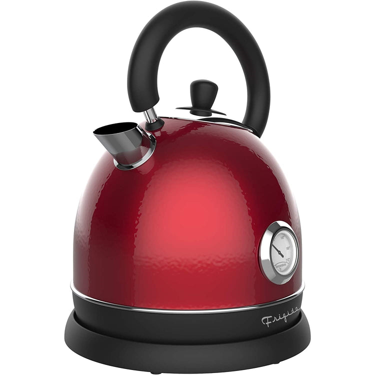 Frigidaire - Bouilloire Électrique en Acier Inoxydable, Capacité de 1.8 Litre, Style Rétro, Rouge - Simple Boutique