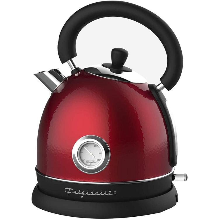 Frigidaire - Bouilloire Électrique en Acier Inoxydable, Capacité de 1.8 Litre, Style Rétro, Rouge - Simple Boutique