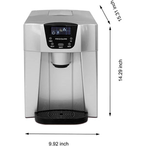 Frigidaire - Distributeur d'eau et Machine à Galçons Compacte, Réservoir de 2 Litres, Argenté - Simple Boutique