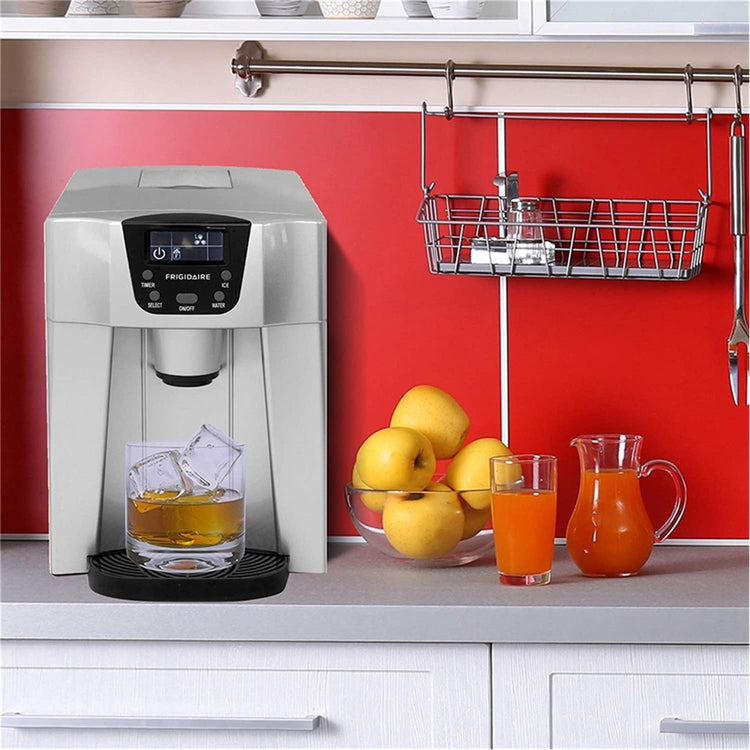Frigidaire - Distributeur d'eau et Machine à Galçons Compacte, Réservoir de 2 Litres, Argenté - Simple Boutique