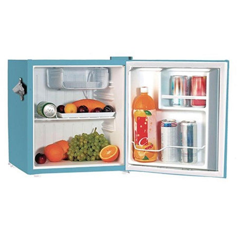 Frigidaire EFR176-BLU Réfrigérateur de Bar Rétro de 1,6 CU FT avec Ouvre-Bouteille Latéral Bleu
