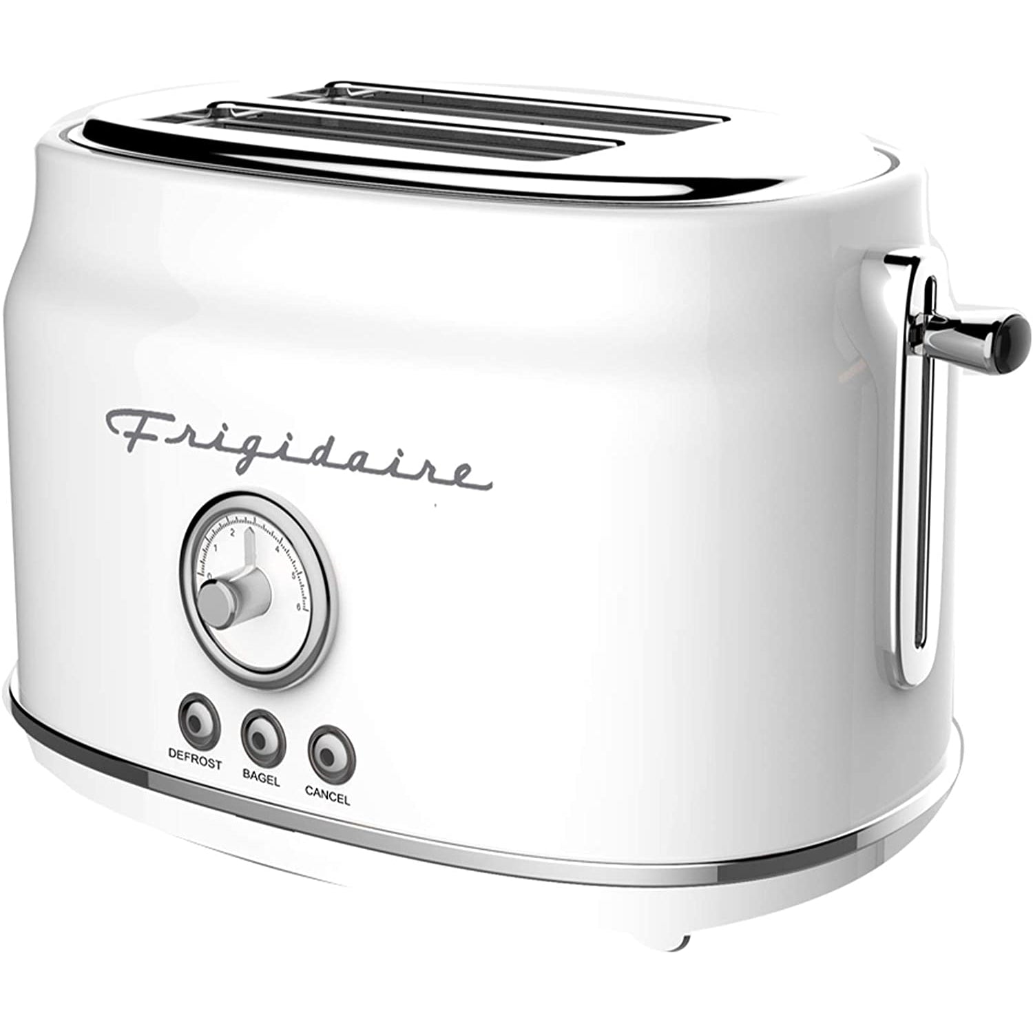 Frigidaire ETO102-WHITE - Grille-Pain 2 Tranches, Syle Rétro, Blanc - Simple Boutique