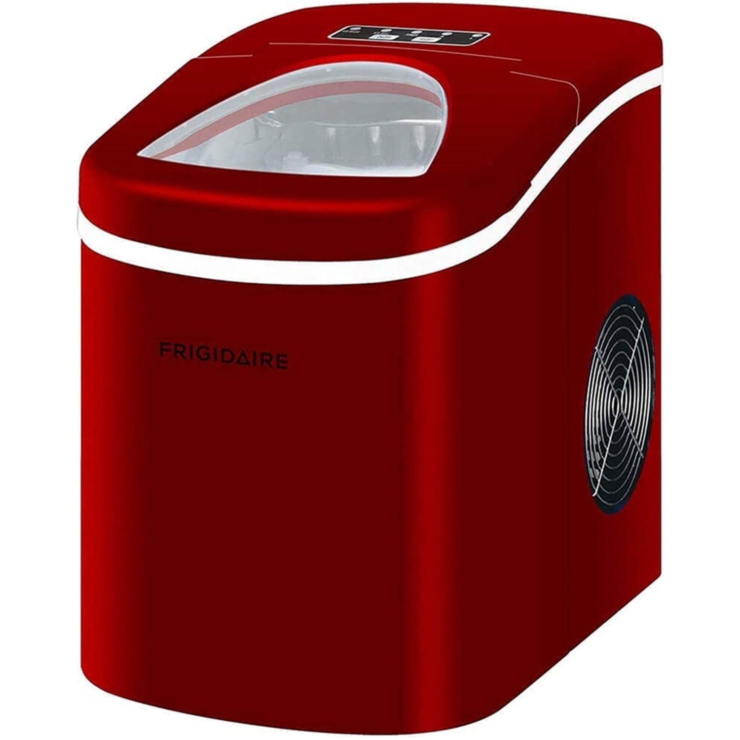 Frigidaire - Machine à Glaçons Compact pour Comptoir, Capacité de Production 26 Lbs, Rouge - Simple Boutique