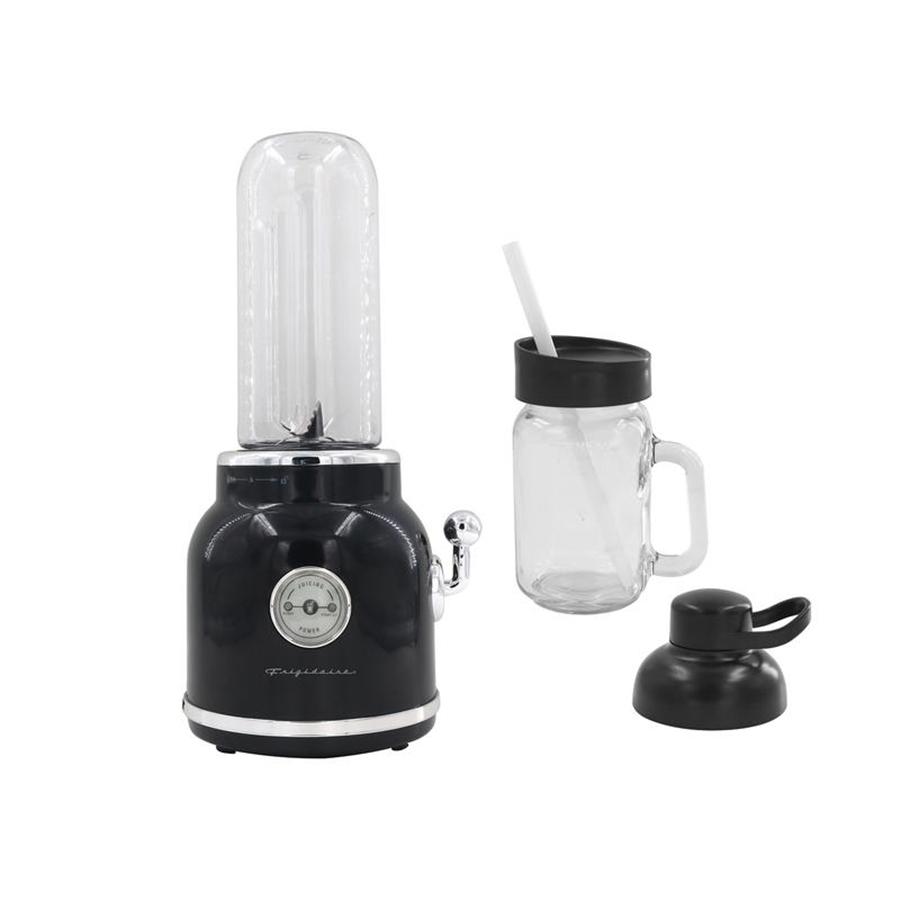 Frigidaire - Mélangeur Personnel Rétro avec Accessoires, Capacité de 600mL, 300 Watts, Noir - Simple Boutique
