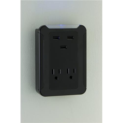 GE 2 Prises Avec 3 Ports USB De Recharge Murale - Simple Boutique