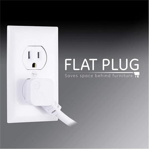 GE 33658 Parasurtenseur à 6 prises GE avec cordon de 4 pi 800 Joules Blanc - Simple Boutique