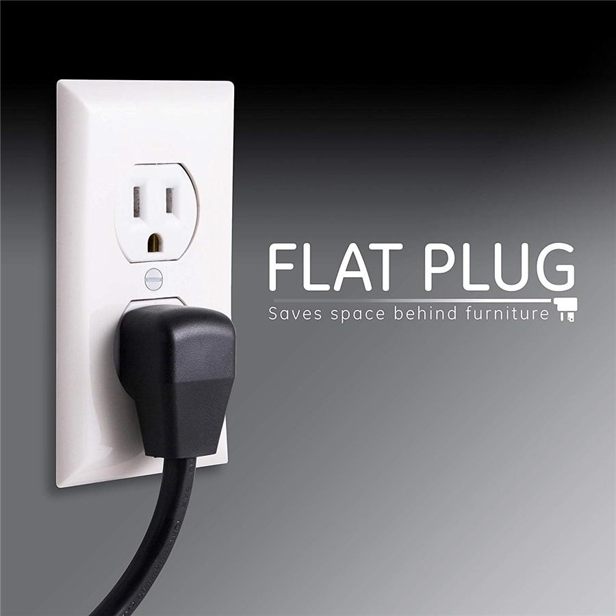 GE 34117 UltraPro Protecteur de Surtension électrique 8 prises + 2 prises USB 2160 joules - Simple Boutique