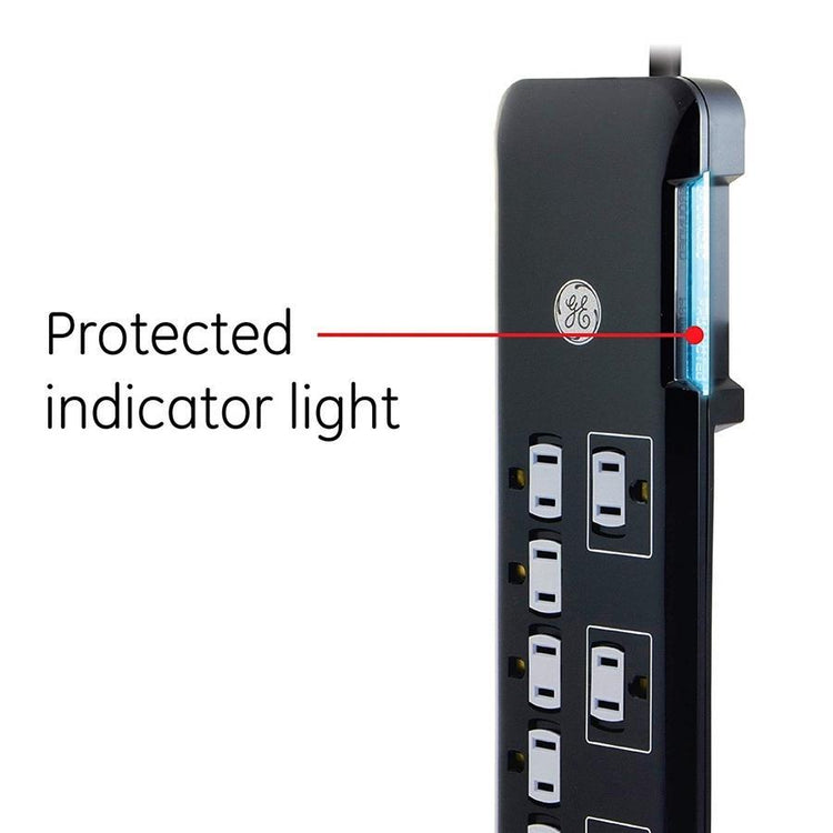 GE 34117 UltraPro Protecteur de Surtension électrique 8 prises + 2 prises USB 2160 joules - Simple Boutique