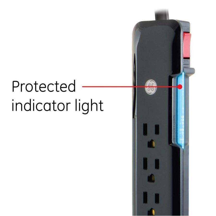 GE 34133 UltraPro Protecteur De Surtension Électrique 7 Prises 1080J 8Pi Noir - Simple Boutique
