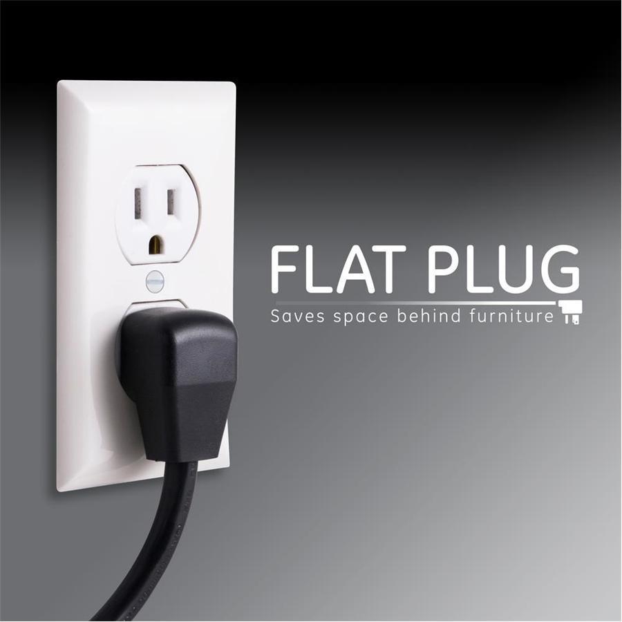 GE 34133 UltraPro Protecteur De Surtension Électrique 7 Prises 1080J 8Pi Noir - Simple Boutique