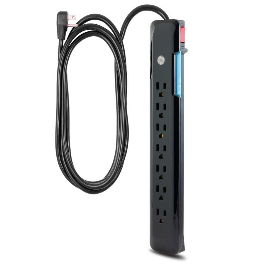 GE 34133 UltraPro Protecteur De Surtension Électrique 7 Prises 1080J 8Pi Noir - Simple Boutique