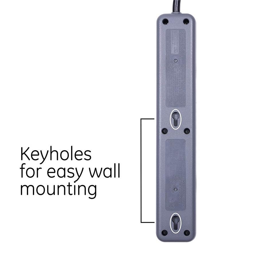GE 37211 Protecteur de Surtension électrique 6 prises 1060 joules - Simple Boutique