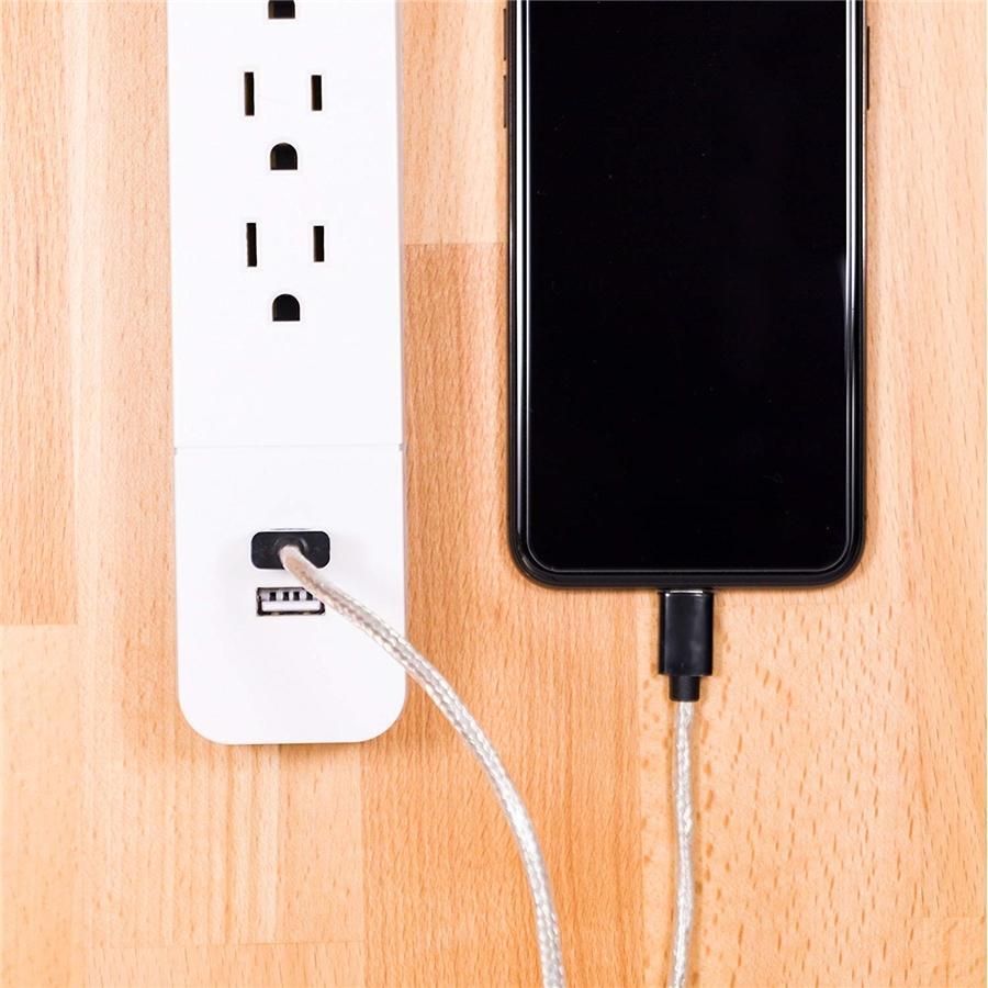 GE 37212 Protecteur de Surtension électrique 4 prises + 2 prises USB 560 joules - Simple Boutique