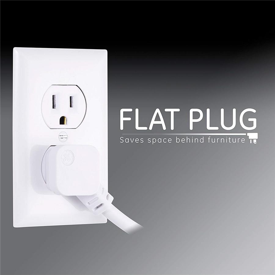 GE 37212 Protecteur de Surtension électrique 4 prises + 2 prises USB 560 joules - Simple Boutique