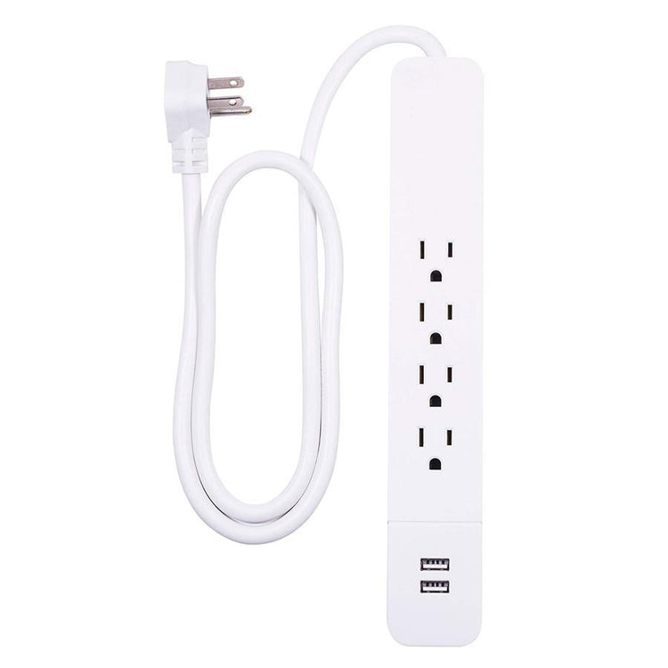 GE 37212 Protecteur de Surtension électrique 4 prises + 2 prises USB 560 joules - Simple Boutique