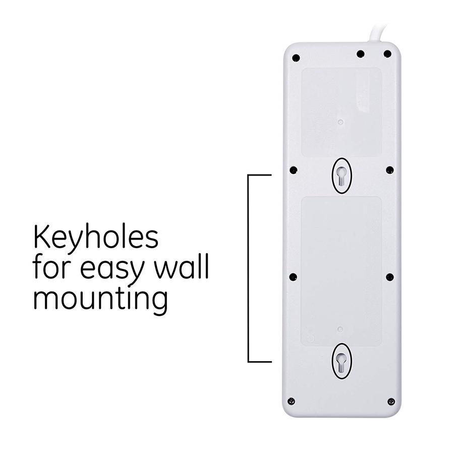 GE 38663 Protecteur de Surtension électrique 10 prises 2480 joules - Simple Boutique