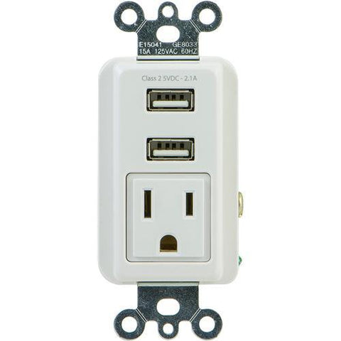 GE Chargeur USB Mural 2.1A