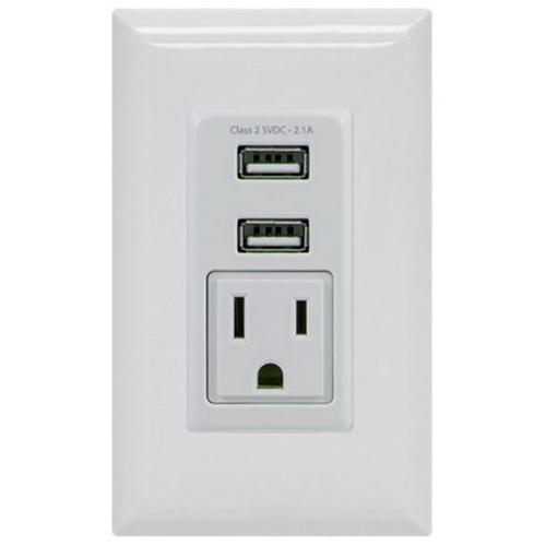 GE Chargeur USB Mural 2.1A