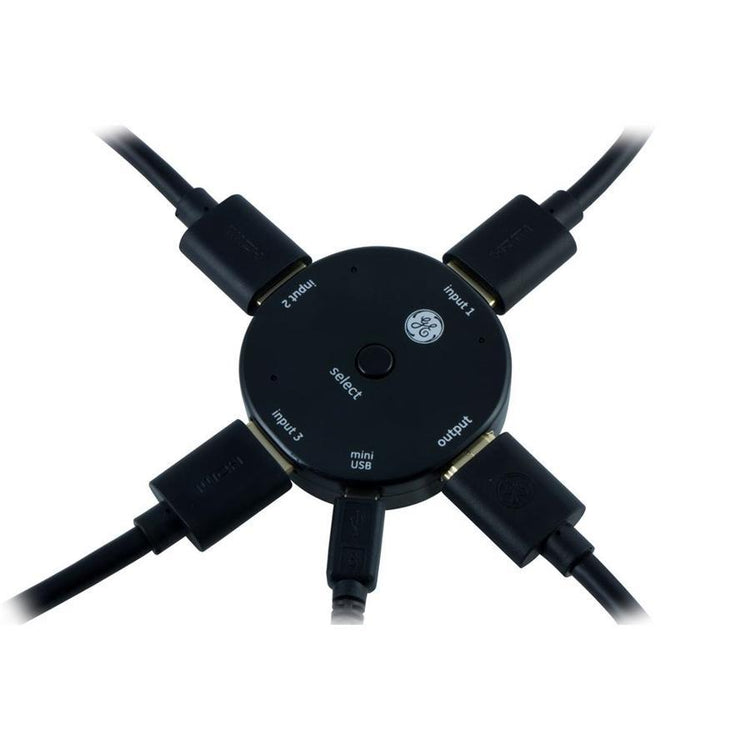 GE D-HDMI-33624 Communtateur HDMI 3 Voies Noir - Simple Boutique