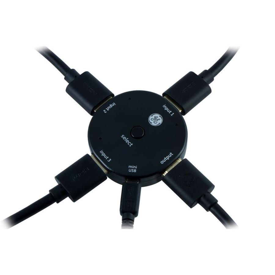GE D-HDMI-33624 Communtateur HDMI 3 Voies Noir - Simple Boutique