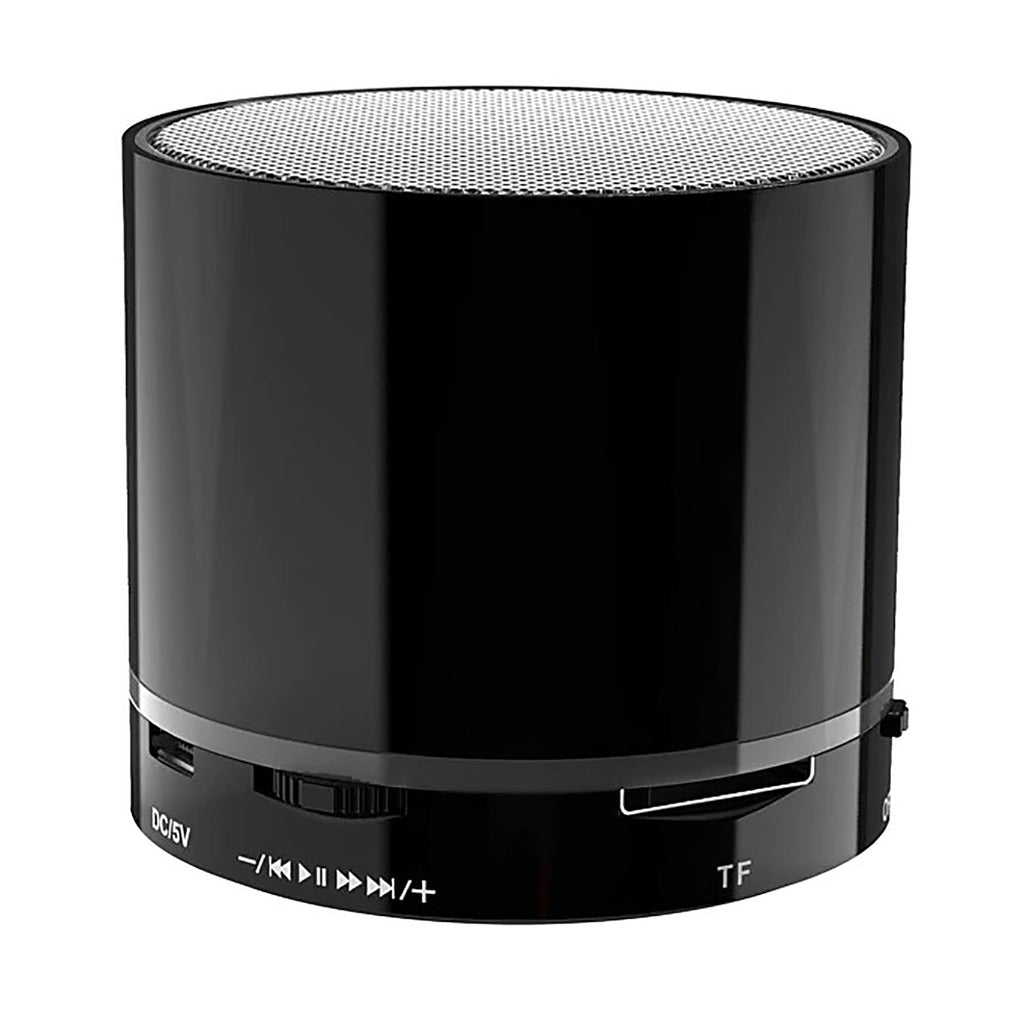 Gentek - Mini Haut-Parleur Bluetooth avec Lecteur de Carte Micro-SD, Noir