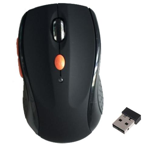 Global Tone Souris Optique 6 boutons sans-fil 2.4GHz Noir avec Nano Récepteur USB - Simple Boutique
