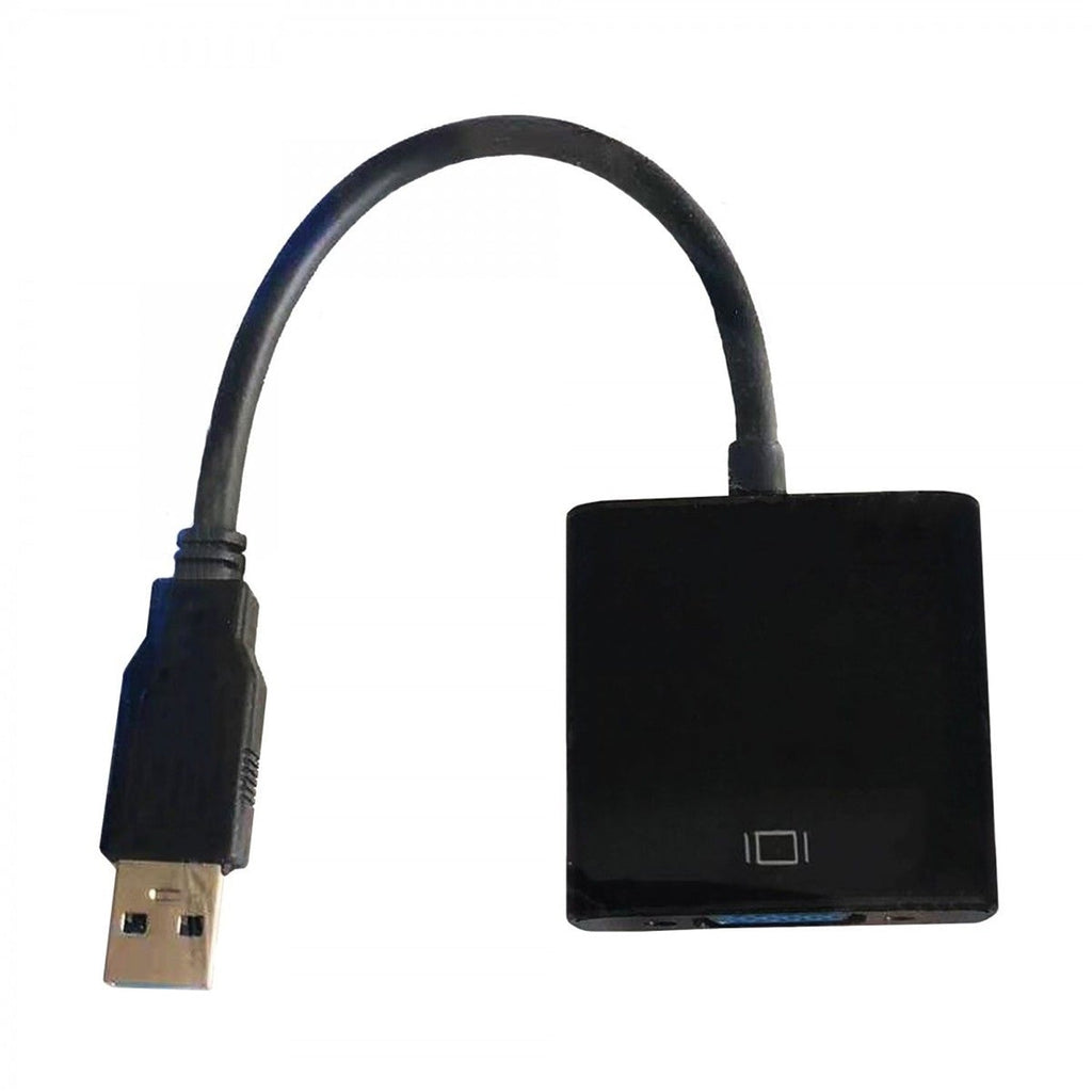 GlobalTone - Adaptateur USB-A à VGA Femelle, Noir