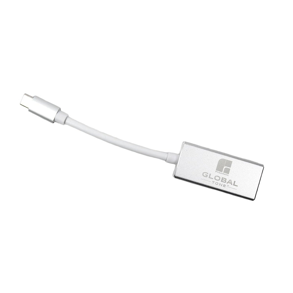 GlobalTone - Adaptateur USB Type-C Male à DisplayPort (DP) Femelle, Gris